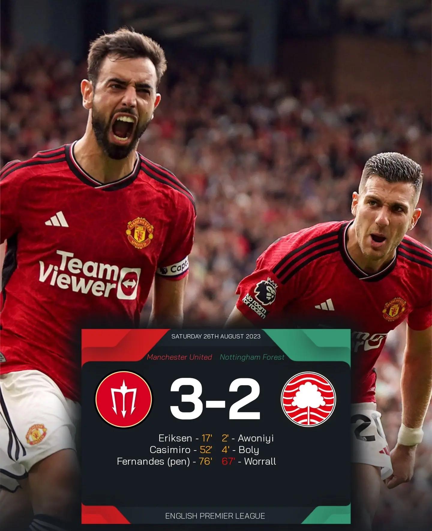 曼联客场逆转获胜,继续保持不败势头 曼联客场逆转获胜,继续保持不败势头